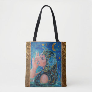 Mermaid ocean art by Renee Lavoie Tote Bag