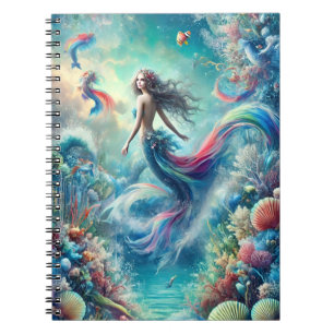 Mermaid Oceanic Dreams Aquatic Gift Notebook