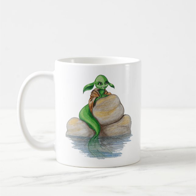 Mermaid of species unknown coffee mug (Left)