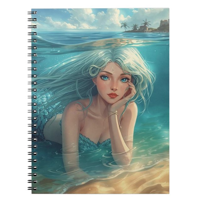 Mermaid of the Island Horizon Notebook (Front)