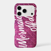 Mermaid Off Duty Aubergine Purple Fish Scales Tail