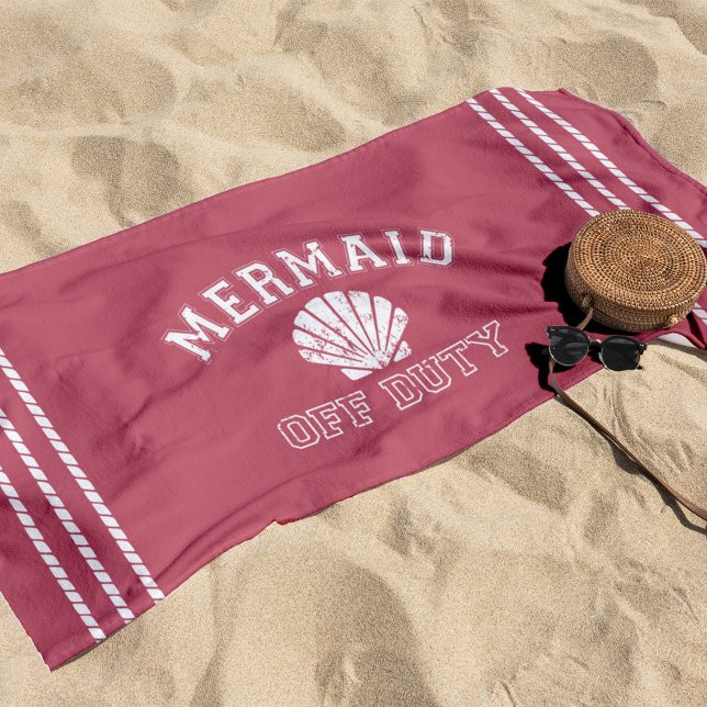 Mermaid Off Duty Beach Towel (Creator Uploaded)