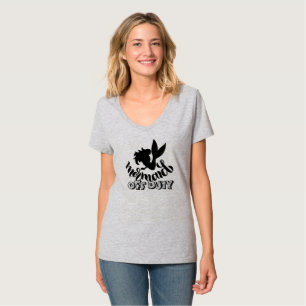 Mermaid Off Duty Funny Beach T-Shirt