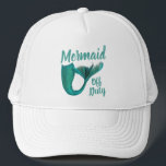 Mermaid Off Duty Mermaid Tail Trucker Hat<br><div class="desc">Girly hat for off duty mermaids this summer.</div>