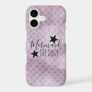 Mermaid Off Duty Purple Watercolor Phone Case