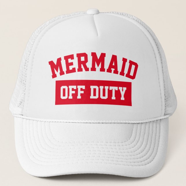 Mermaid Off Duty Trucker Hat (Front)