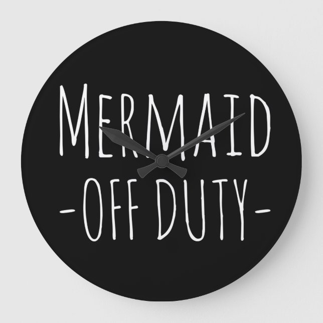 "Mermaid off duty" Wall clock (Front)