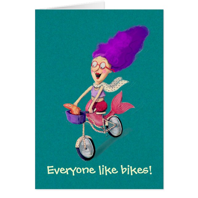 Mermaid on Bike (Front)