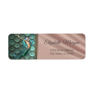 Mermaid On Mermaid Tail Scales- Personalised