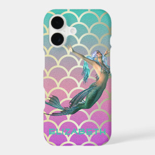 Mermaid On Ombre Mermaid Tail Scales
