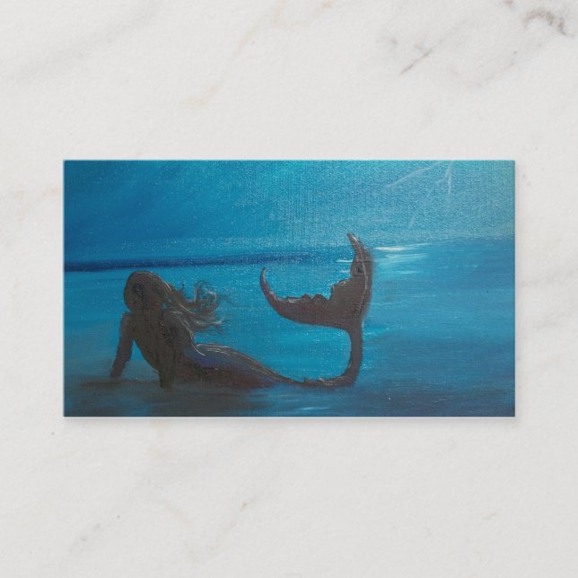 Mermaid on Shore Business Card (Front)