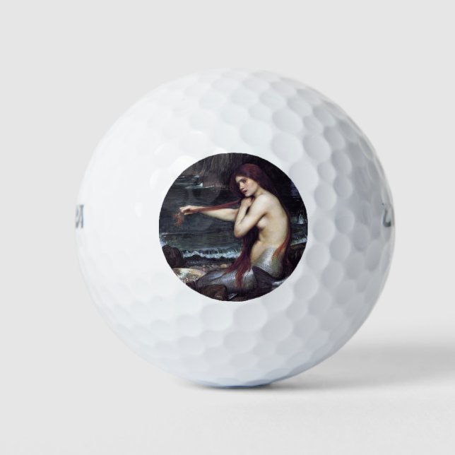 Mermaid on the Beach Golf Balls (Front)