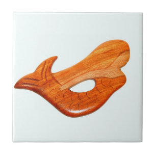 mermaid on white tile