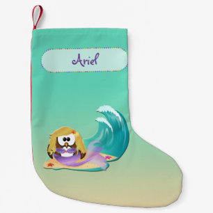 mermaid owl Christmas stocking
