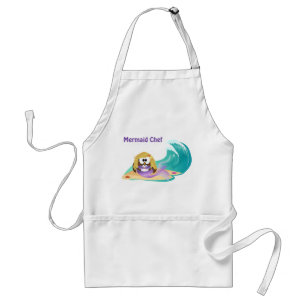 mermaid owl standard apron