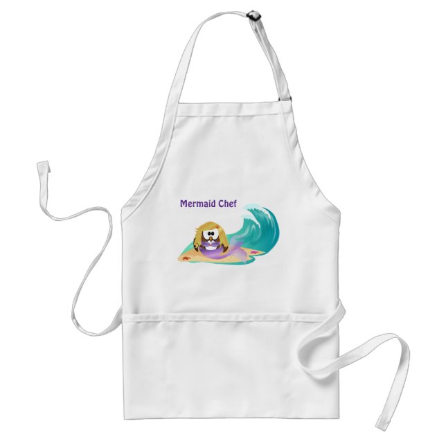 mermaid owl standard apron (Front)