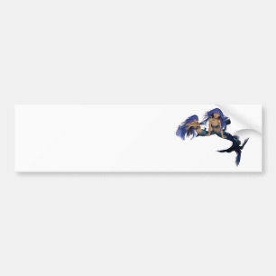Mermaid Pair Bumper Sticker