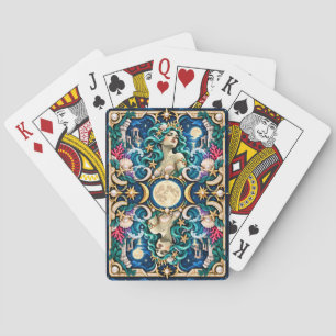 Mermaid, Paper Cut Monster Playing Cards
