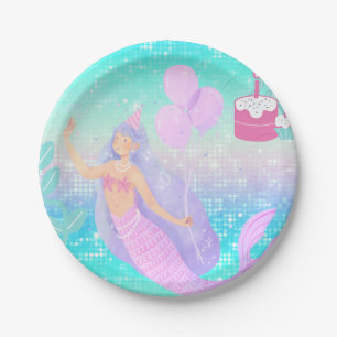 Mermaid Paper Plates