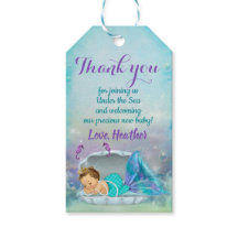Mermaid Party Favour Under the Sea Thank You Tags