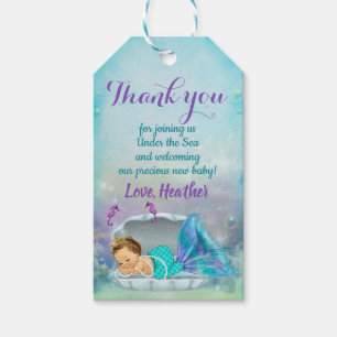 Mermaid Party Favour Under the Sea Thank You Tags