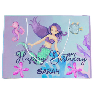 Mermaid Party Gift Large Gift Bag
