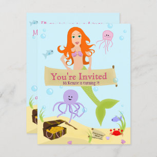 Mermaid Party Invitation