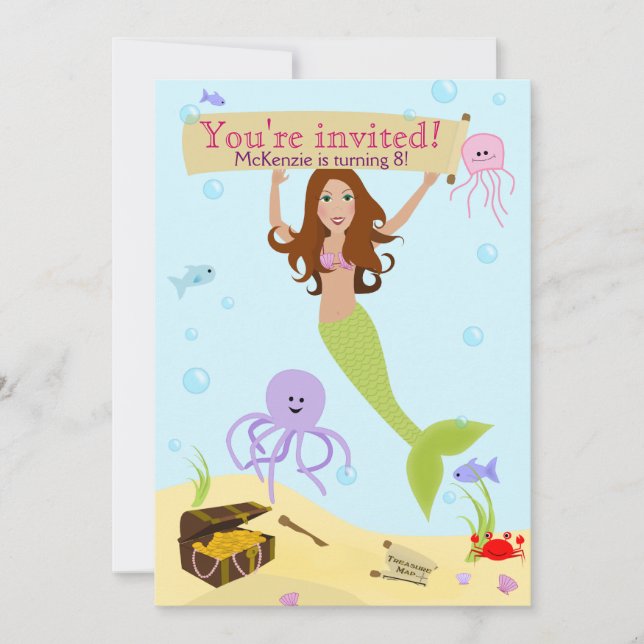 Mermaid Party Invitation (Front)