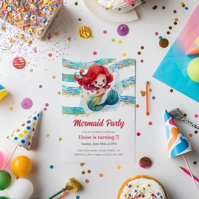 Mermaid Party Invitation (Creator Uploaded)