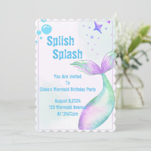 Mermaid Party Invitation for girls
