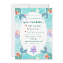 Mermaid Party Invitation – Under the Sea Theme for
