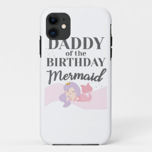 Mermaid Party Matching Daddy of Birthday Mermaid Case-Mate iPhone Case