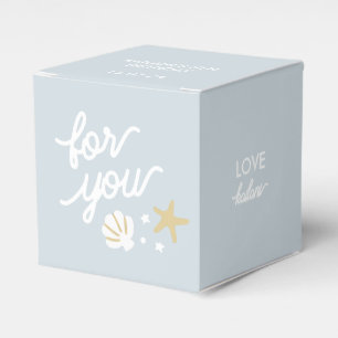 Mermaid Party Seashell Starfish Personalised Favour Box