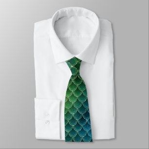 Mermaid Pattern Tie