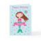 Mermaid Personalised Age & Name Birthday Card