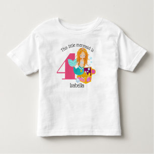 Mermaid Personalised Birthday Toddler T-Shirt