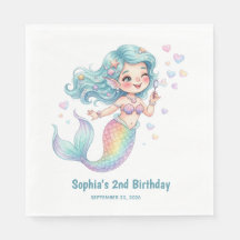 Mermaid Personalised Name and Birthdate