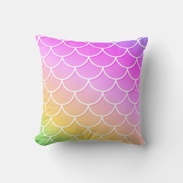 Mermaid pillow, cute pillow, cushion (Front)