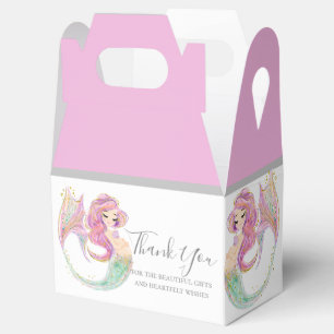MERMAID pink party    Favour Box