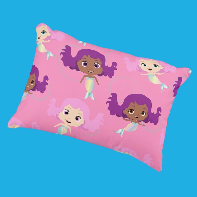 Mermaid Pink Purple Pattern Decorative Cushion (Creator Uploaded)
