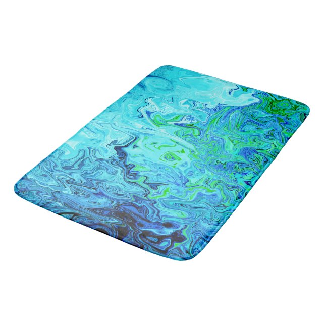 Mermaid playground....... bath mat (Angled)