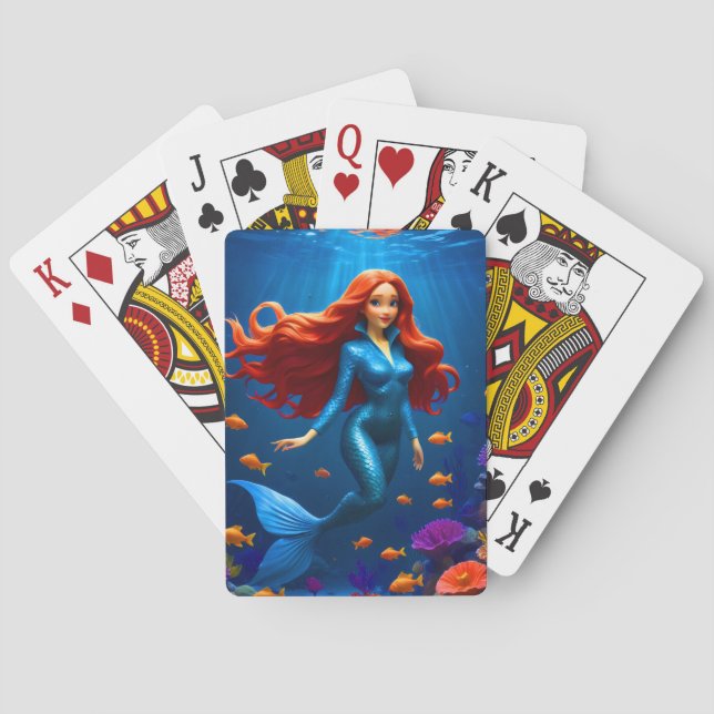 Mermaid playing cards (Back)