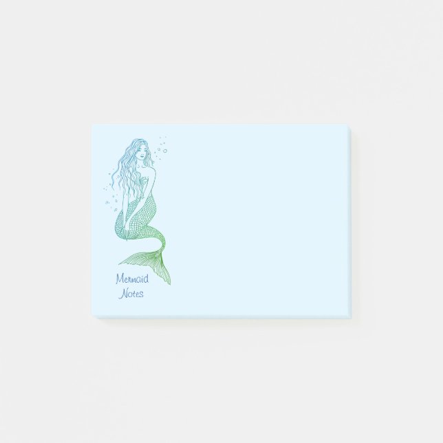 Mermaid Post-It Notes (Front)