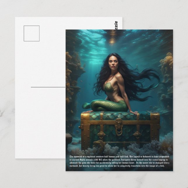 Mermaid Postcard (Front/Back)