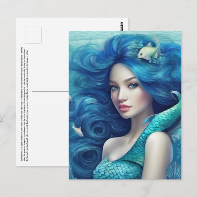 Mermaid Postcard (Front/Back)