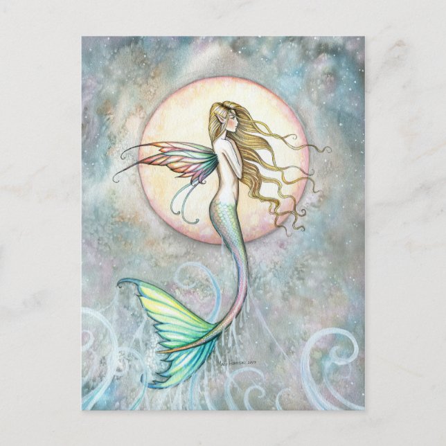 Mermaid Postcard by Molly Harrison (Front)