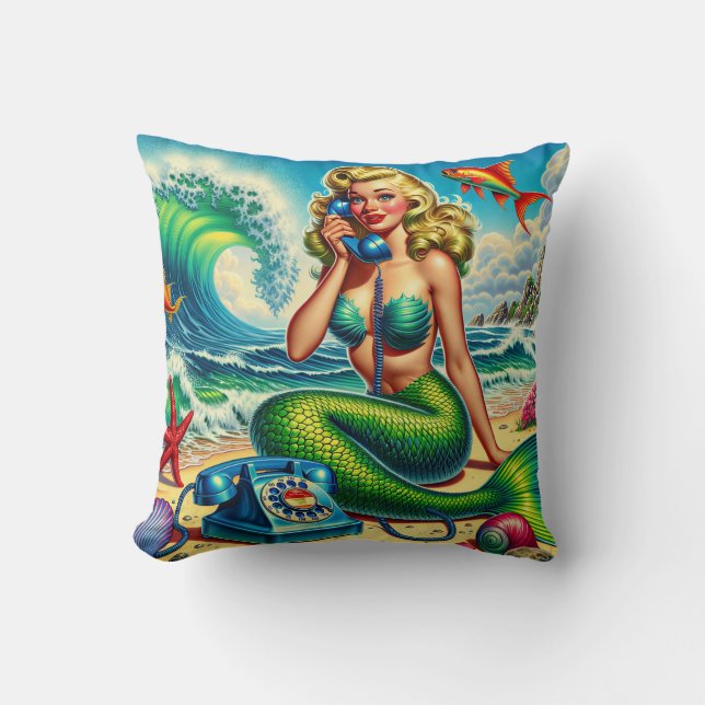 Mermaid Princess Cushion (Front)
