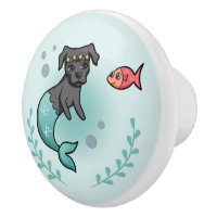 Mermaid Princess Dog with Little Fish