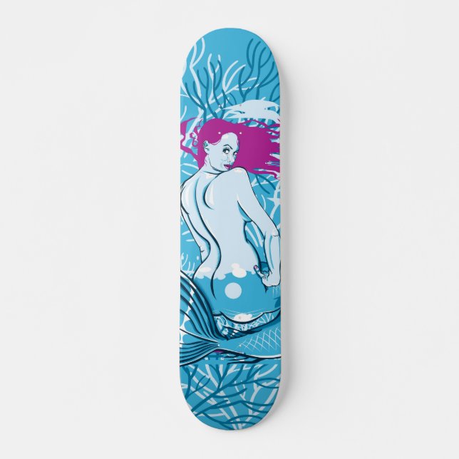 Mermaid Pro Skateboard (Front)