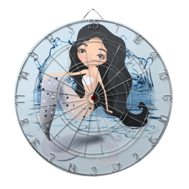 Mermaid ProfiledInk Dart Board (Front)